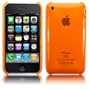 APPLE IPHONE 3G 3GS ORANGE CRYSTAL BACK SKIN CASE COVER WITH FREE SCREEN PROTECTOR