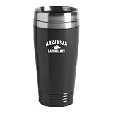 University of Arkansas - 16-ounce Travel Mug Tumbler - Black
