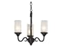 Kenroy Home 80243ORB Monroe Three-Light Convertible Chandelier with 3-Inch Shades