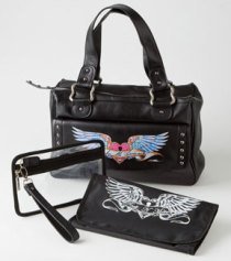 Diaper Tote Rock N' Mom's Leather - Great For The Posh Mom!