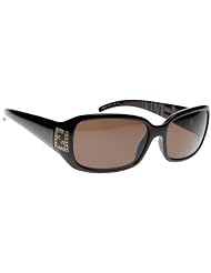 Fendi Ladies Metal Logo Fs 350r Brown Frame Brown Lens Plastic Sunglasses by Fendi