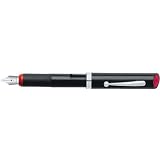 Sheaffer Calligraphy Black Gloss Finish w/ Red (Fine) and Nickel Plated Trim Fountain Pen