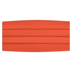 Coral Satin Cummerbund