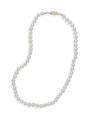 Genuine Elegante Necklace. 30" 5.5-6mm Grade A Cultured Akoya Pearl Necklace. 100% Satisfaction Guaranteed.