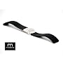 22mm MODENA Light Pattern Italian Rubber Watch Band w/ Deployant / Deployment Buckle / Clasp