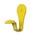 SmartHook ColorZ Garment Friendly Single Coat Hook - Sunburst Yellow