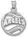 Anaheim Angels Sterling Silver Pierced Baseball Pendant