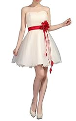 Sexy Strapless Satin/Silk Evening Dress  With a Sash 