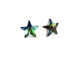 Vitrail Medium Star Shape Swarovski Crystal Element Stud Earrings, 10mm