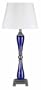 Cut Glass Cobalt Blue Table Lamp