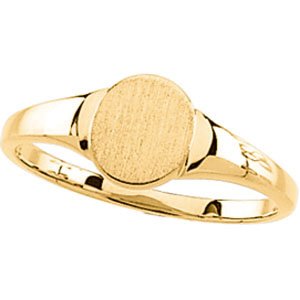 14K Yellow Gold Signet Ring