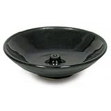 Obsidian Wheel Incense Burner - Shoyeido Premium Crafted Ceramic Holder