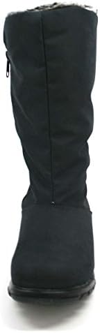Toe Warmers Women's Janet Faux-Fur Boots Black 12WW