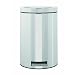 Brabantia Pedal Bin, 12 Litre, Brilliant Steel