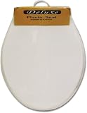 Deluxe Hard Plastic White Toilet Seat