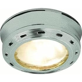 Good Earth Lighting G9165-SSX-I Sunspot 5 Light 10 Watt 12 Volt Xenon Under Cabinet Puck Light, Stainless Steel