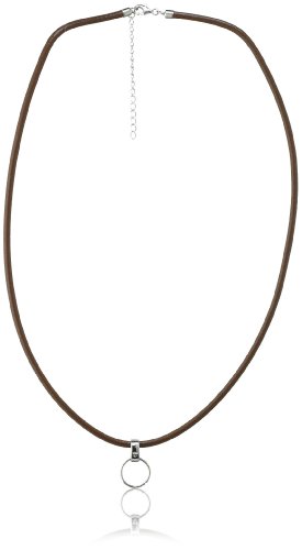 MTS Unisex-Charms-Collier Lederband braun 45 cm mit 5 cm Verl&auml;ngerung KL00003 Preisvergleich