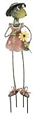 Gardener Frog Lady Garden Statuary Stake