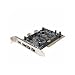 3-port firewire and 3-port USB 2.0 combo PCI card, VIA chipset, with cable