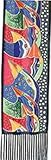 Rainbow Birds Silk Scarf by Laurel Burch
