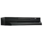 Broan F403023 30-Inch Two-Speed 4-Way Convertible Range Hood, Black