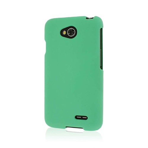 LG Optimus L70 / Exceed 2 / Realm Case, MPERO SNAPZ Series Rubberized Case for LG Optimus L70 / Exceed 2 / Realm - Mint Green
