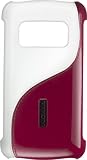 Nokia CC-3010 Leder Handytasche wei&szlig;/burgund