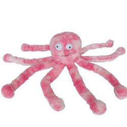 Great China Red Colored Oscar Octopus Plush Dog Chew Toy