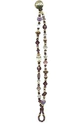 Bead Beautiful Jewelry - Amethyst Crystal Bracelet - Size Medium 7.0 Inches Long