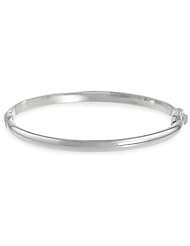 14k Gold 5mm Polished Dome Bangle Bracelet, 2 1/2"