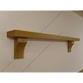 solid oak mantel shelf with wide corbels