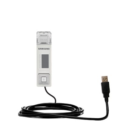 Classic Straight USB Cable for the Samsung Yepp YP-U2 with Power Hot Sync and Charge capabilities - Gomadic Brand w/ TipExchange Technology