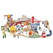 100 Pc City Harbor Wooden Train Set by Maxim