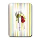 Florene D&eacute;cor II - Flowers In Pastel Stripe Box On Pastel Background - Light Switch... by 3D Rose