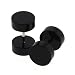 Black Acrylic Fake Plugs - 0G, 16G Ear Wire - Sold as a Pair