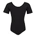 Kurzarm Ballettanzug Sally, schwarz, Größe:140/146