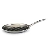 Bonjour Stainless Steel Clad 12 Inch Round Grill Pan