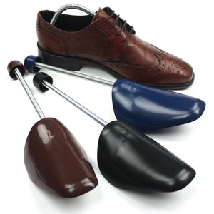 H&S® 3 x Pair High Quality Mens Traditional Shoe Tree Plastic Shaper Stretcher Size 6-10 (Brown)