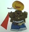 Cowboy Outfit fits most Webkinz, Shining Star and 8" - 10" Make Your Own Stuffed Animals