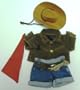 Cowboy Outfit fits most Webkinz, Shining Star and 8" - 10" Make Your Own Stuffed Animals
