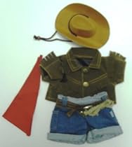 Cowboy Outfit fits most Webkinz, Shining Star and 8" - 10" Make Your Own Stuffed Animals