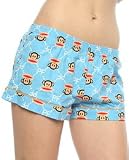 Paul Frank The Julius Signature Flannel Boxer in Sky,Sleepwear for Women