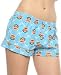 Paul Frank The Julius Signature Flannel Boxer in Sky,Sleepwear for Women