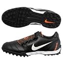 Nike Total 90 Shoot II Extra Astro Turf Trainers- Black/White/Orange Blaze