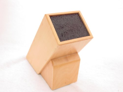 NEW KNIFE BLOCK - BEECH WOOD Universal Rod Insert Type