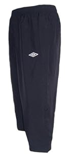 UMBRO MENS 3/4 PANTS WOVEN TRACKSUIT BOTTOMS BLACK SIZE XL XXL TAILORED BY UMBRO NEW (XL)