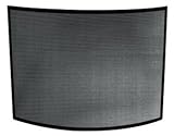 Review UniFlame  / Single Panel Curved Black Wrought Iron Screen