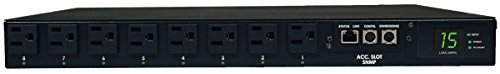 Tripp Lite Switched PDU with ATS, 15A, 8 Outlets (5-15R), 120V, 2 5-15P, 100-127V Input, 12 ft. Cords, 1U Rack-Mount Power, TAA (PDUMH15ATNET)
