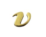 光 真鍮ゴールド文字 小文字 v 00872722-1 QS20-V
