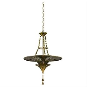 Corbett Lighting 118-42 Nirvana 1 Light Ceiling Pendant in Bombay Brass by Corbett Lighting